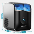 EUHOMY Pearl L1 Pro Portable Nugget Ice Maker Countertop–  Smart App Control & Alerts, 33Lbs/24H, 7–10 Mins Fast Ice