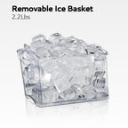 EUHOMY Luna Pro LunaArc™️ Portable Crystal Crescent Ice Maker Countertop – Melts 30 Mins Lower, Rapid Ice Making in 12 Mins, Real-Time Status Visibility