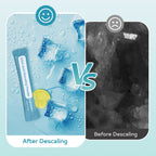 EUHOMY Ice Maker Cleaner - Organic Citric Acid, Safe and Odor Free, 4 Individual Packs, Powerful Cleansing
