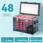 EUHOMY 12 Volt Refrigerator Car Refrigerator 12/24V DC 110-240V AC for Camping, Travel, Truck, Home - Euhomy