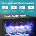 EUHOMY 3.2 Cu.Ft 126 Can Built in & Free Standing Beverage Cooler Wine Cooler