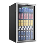 EUHOMY 3.2 Cu.Ft 126 Can Built in & Free Standing Beverage Cooler Wine Cooler